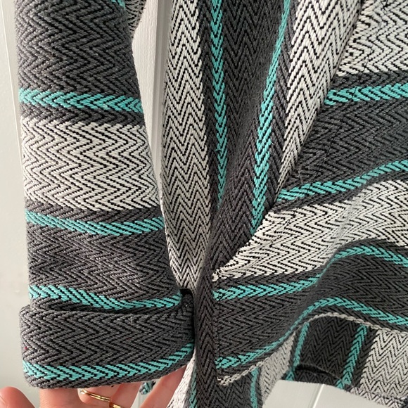 3/$30 ✨ Teal Baja Poncho - Picture 3 of 5